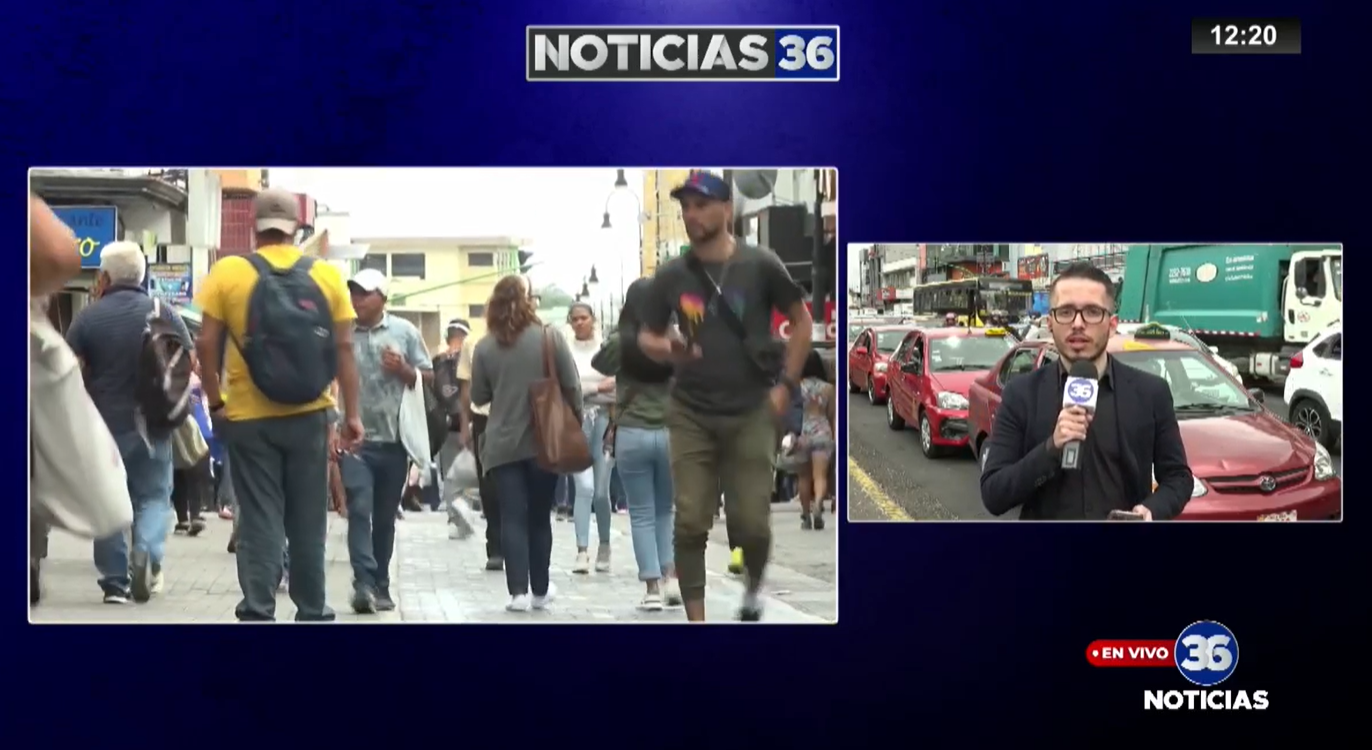 Aumentan las aglomeraciones en el centro de San José a pocos días de Navidad