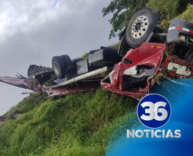 Fallecido y tres heridos en accidente de camión en San Carlos, Alajuela