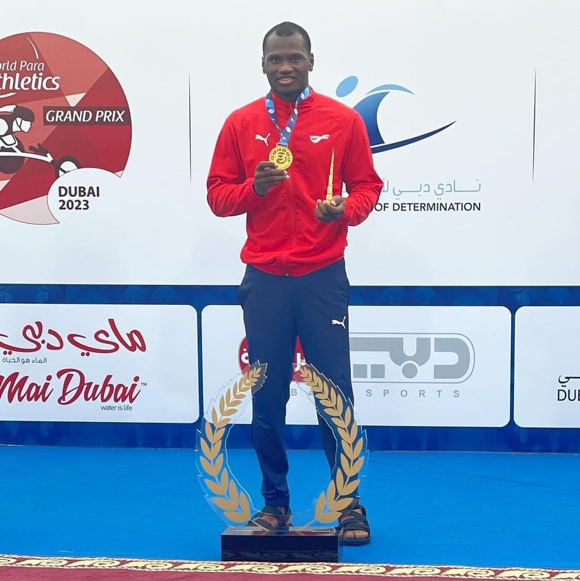 Sherman Guity, atleta paralímpico de Costa Rica, gana dos medallas de oro en Dubai
