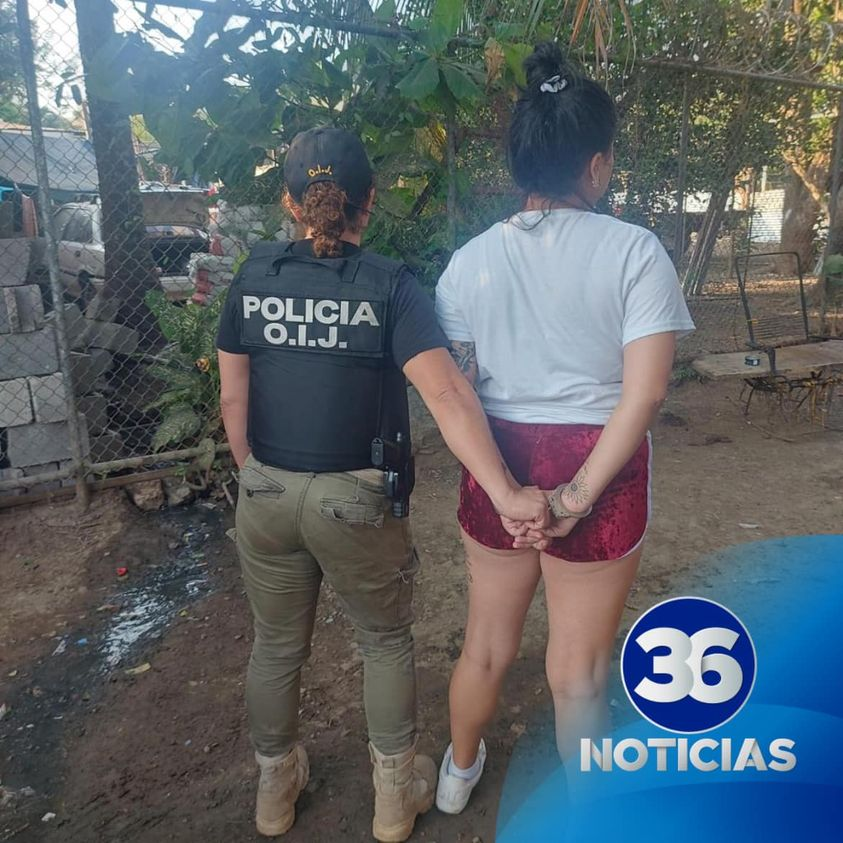 OIJ detiene a mujer de 26 años como sospechosa del homicidio de una mujer de 40 años en Costa Rica