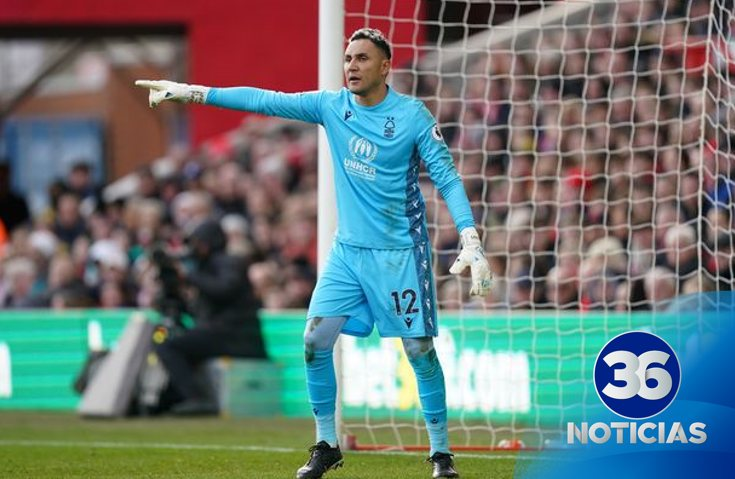 Actuación de Keylor Navas con el Nottingham Forest