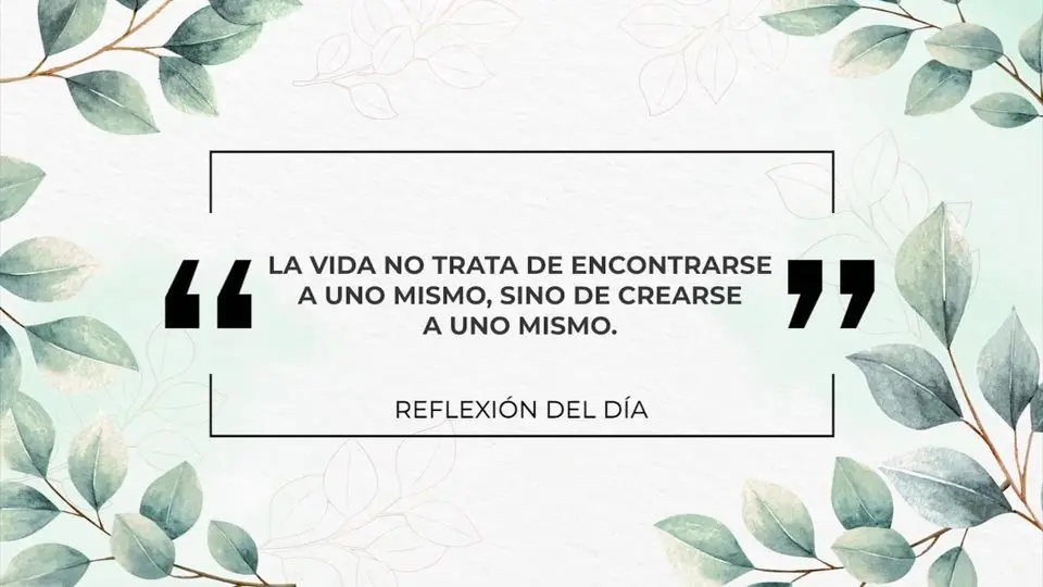 La Vida: Creación Más que Búsqueda