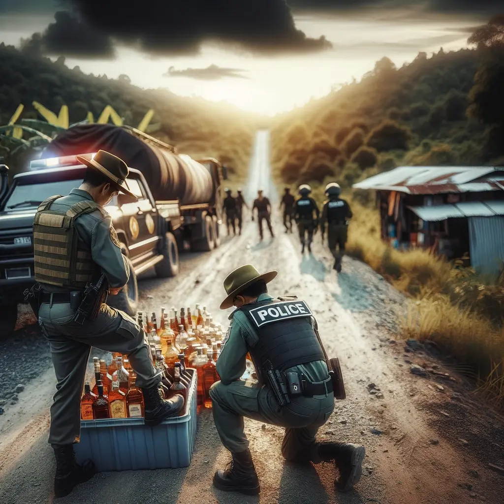Contrabando de Licor en Sixaola