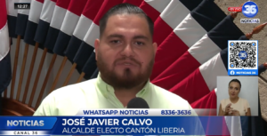 candidato del PLN, José Javier Calvo