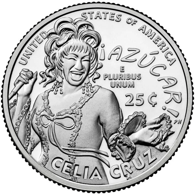 Celia Cruz: Primera Afrolatina en Moneda de 25 Centavos en EE.UU