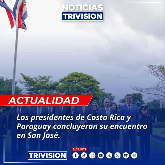 Presidentes de Costa Rica y Paraguay refuerzan lazos bilaterales