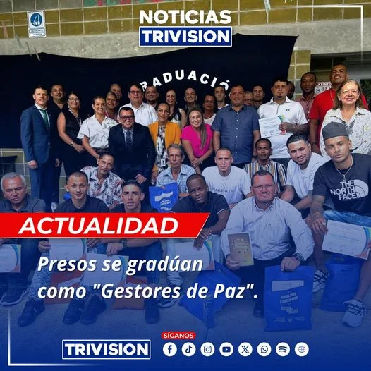 24 privados de libertad se gradúan como Gestores de Paz en Costa Rica