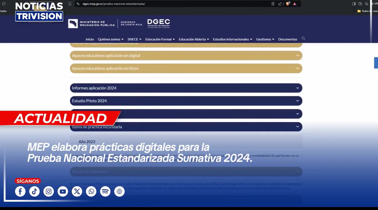 MEP ofrece prácticas en línea para Prueba Nacional 2024