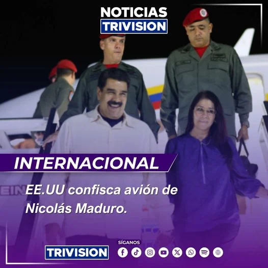 Avión de Maduro incautado en República Dominicana y trasladado a Florida