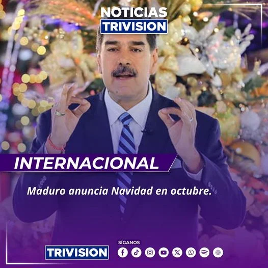 Maduro adelanta la Navidad en medio de la crisis política en Venezuela
