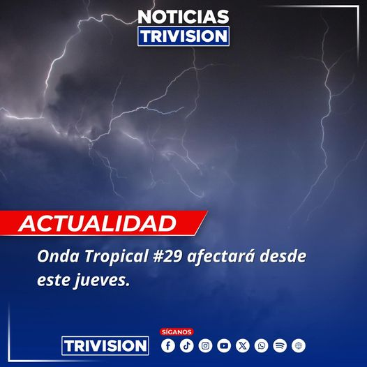 La Onda Tropical #29 traerá lluvias y tormentas eléctricas a Costa Rica