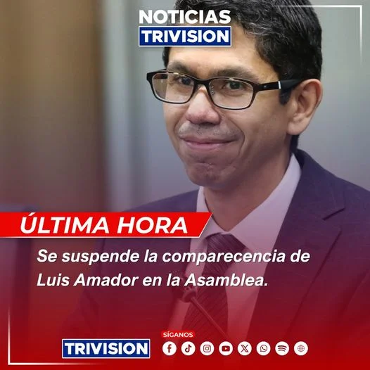 Suspenden comparecencia de Luis Amador ante la comisión de infraestructura