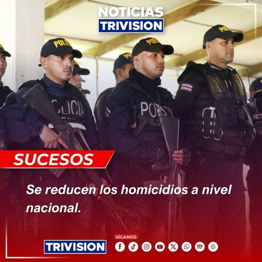 Costa Rica Registra Importante Reducción de Homicidios y Delitos en 2024