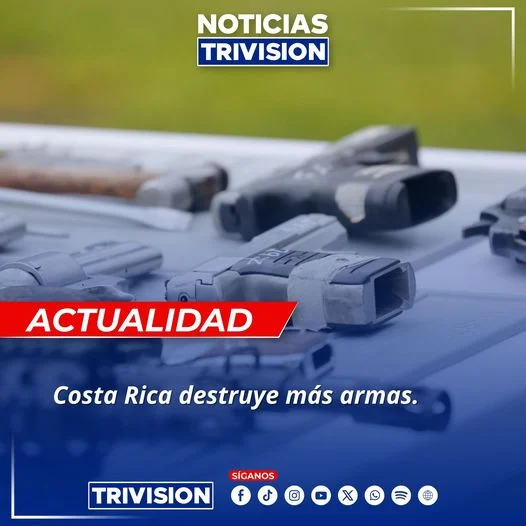 Costa Rica Destruye 664 Armas de Fuego y Lidera en Centroamérica