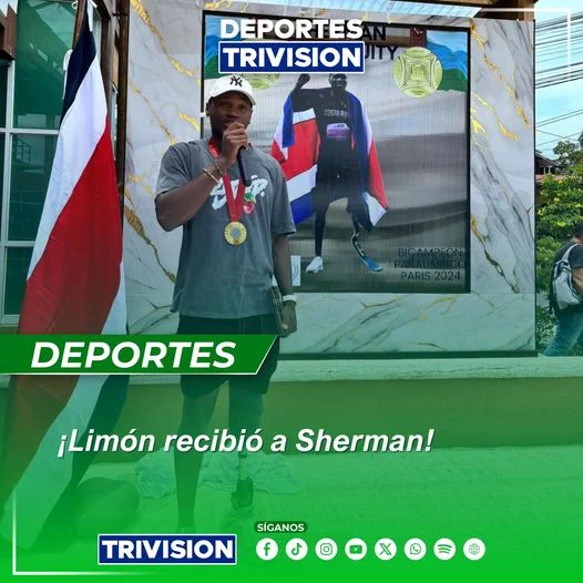 Sherman Guity es recibido en Limón tras ganar dos oros en París 2024