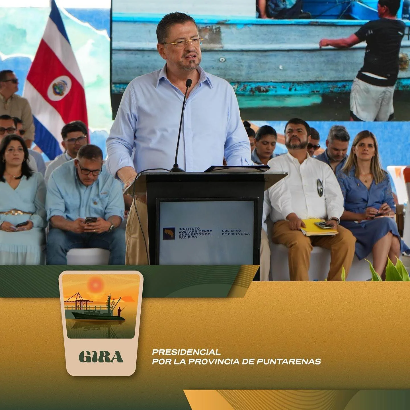 Presidente Chaves continúa inauguración de obras en Puntarenas
