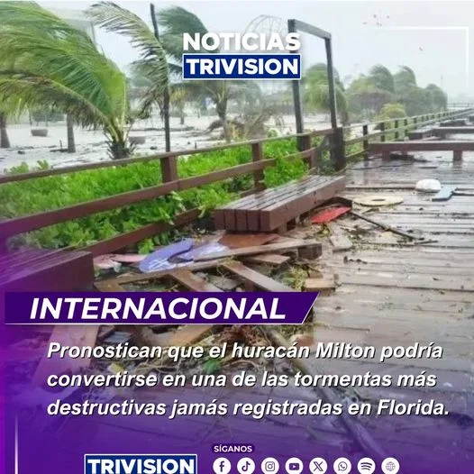 Huracán Milton podría convertirse en una de las tormentas más destructivas en Florida