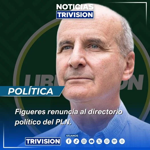José María Figueres renuncia al directorio político del PLN para abrir paso a nuevos liderazgos