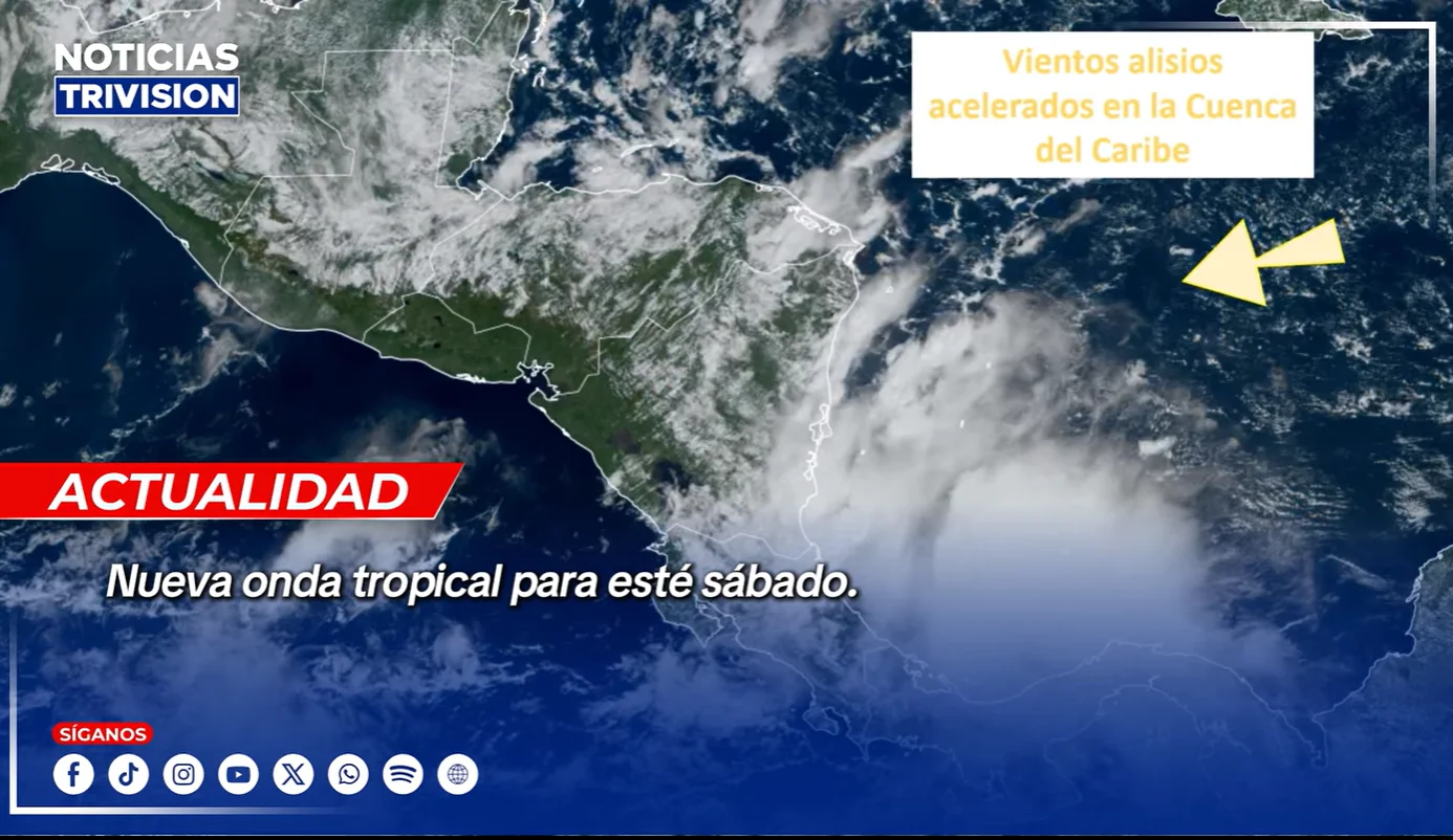 La Onda Tropical #42 reforzará lluvias en Caribe y Zona Norte este fin de semana