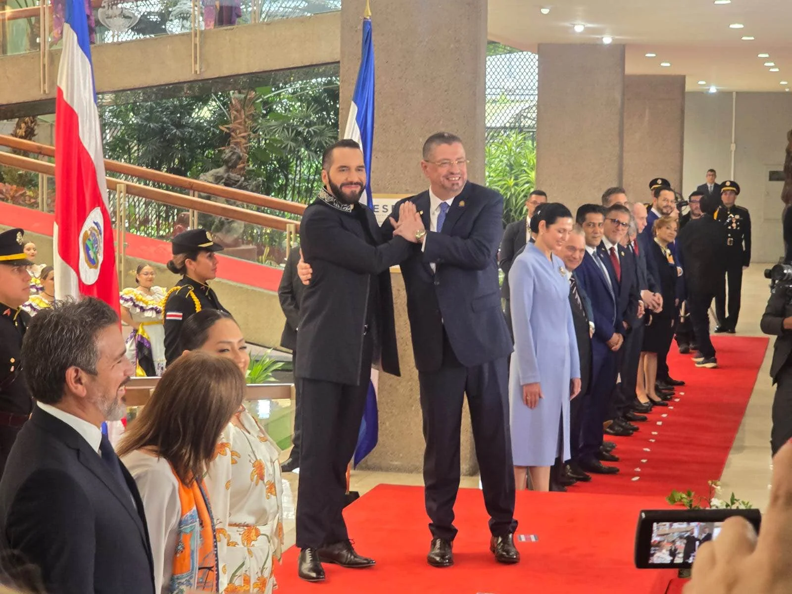 Visita histórica de Nayib Bukele a Costa Rica fortalece la seguridad