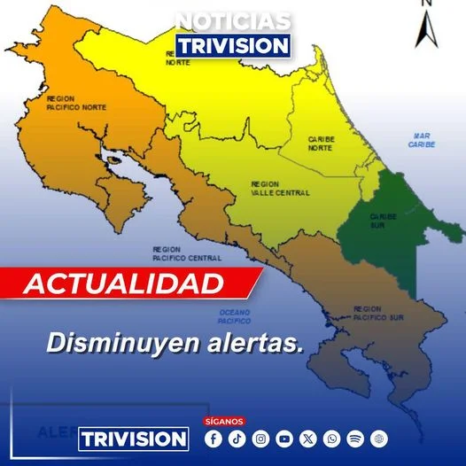 Depresión tropical Sara alertas Costa Rica