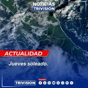 Clima soleado Costa Rica jueves IMN