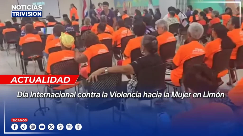marcha contra la violencia de género en Limón