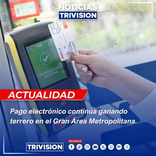 Pago electrónico avanza en transporte público de la GAM