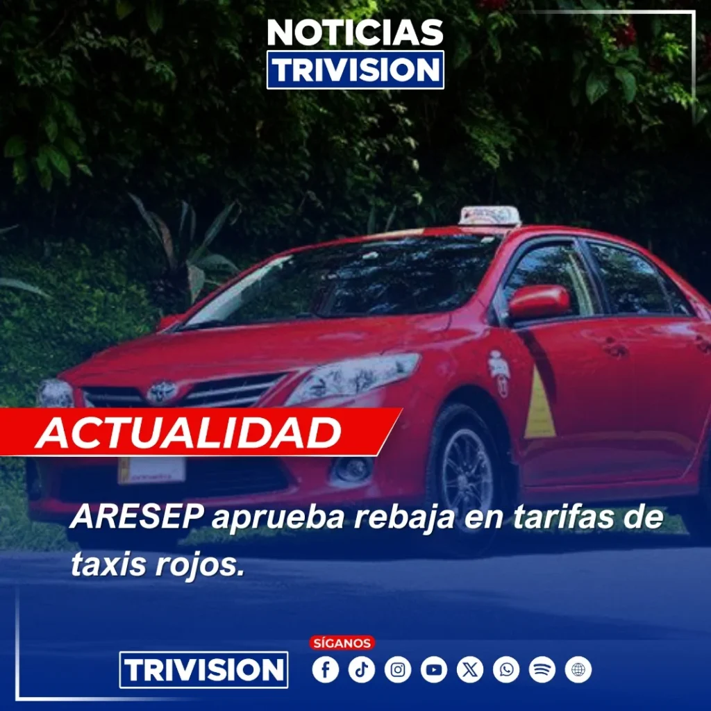 Reducción en tarifas de taxis aprobada por ARESEP