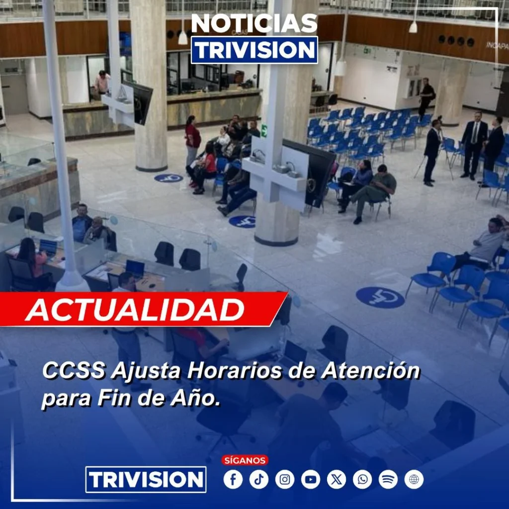 Servicios CCSS disponibles en vacaciones