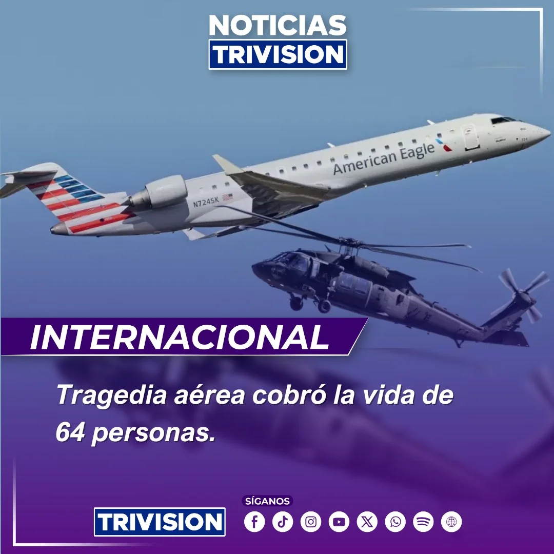 Confirman que no hay sobrevivientes en choque aéreo en Washington