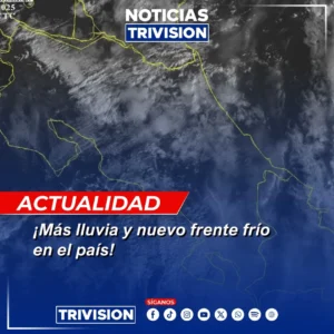 frente frío en el Caribe y Zona Norte de Costa Rica
