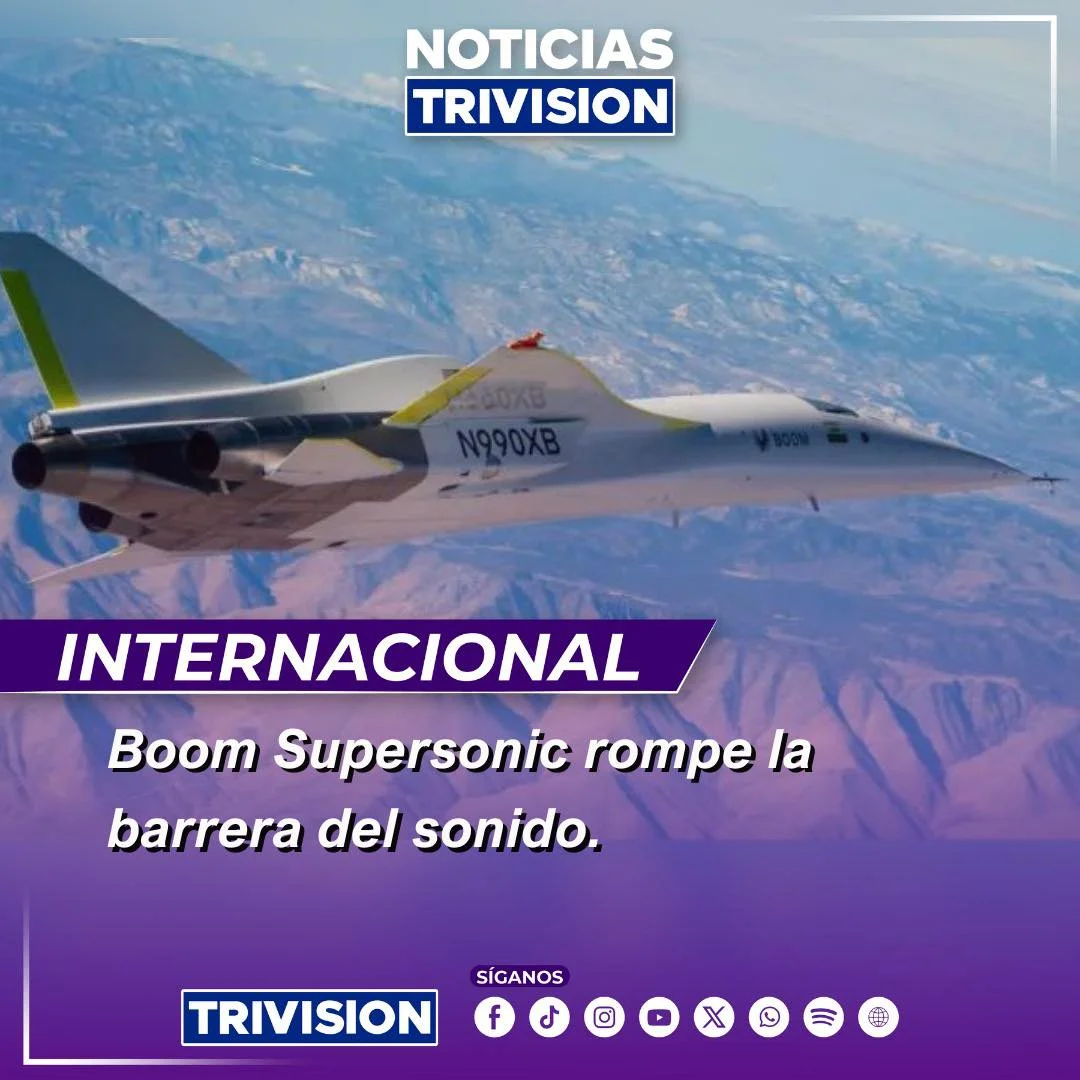 El primer jet supersónico civil independiente rompe la barrera del sonido