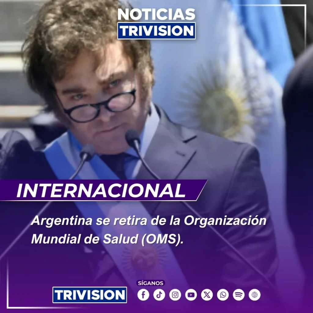 Argentina se retira de la OMS
