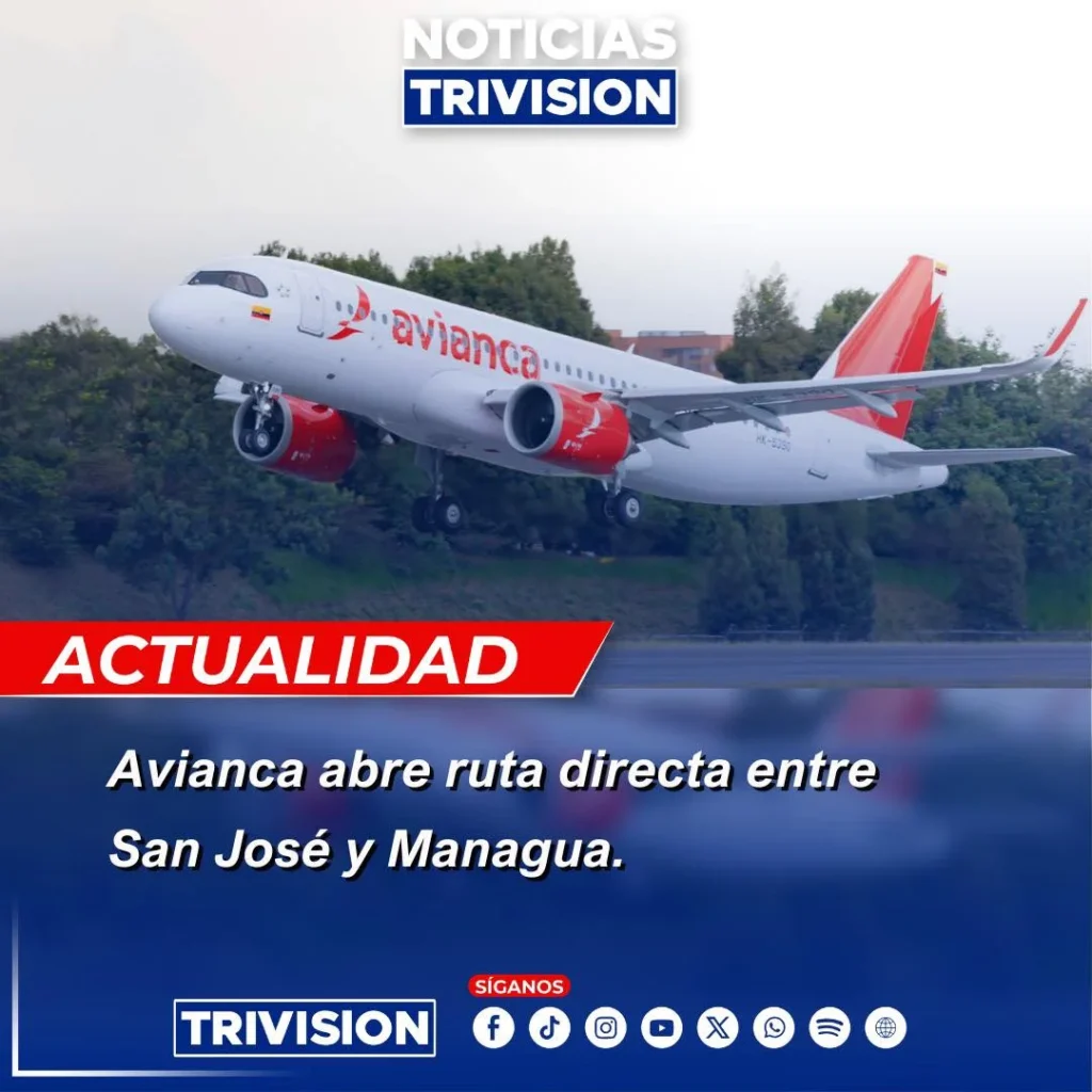 Avianca vuelos San José Managua