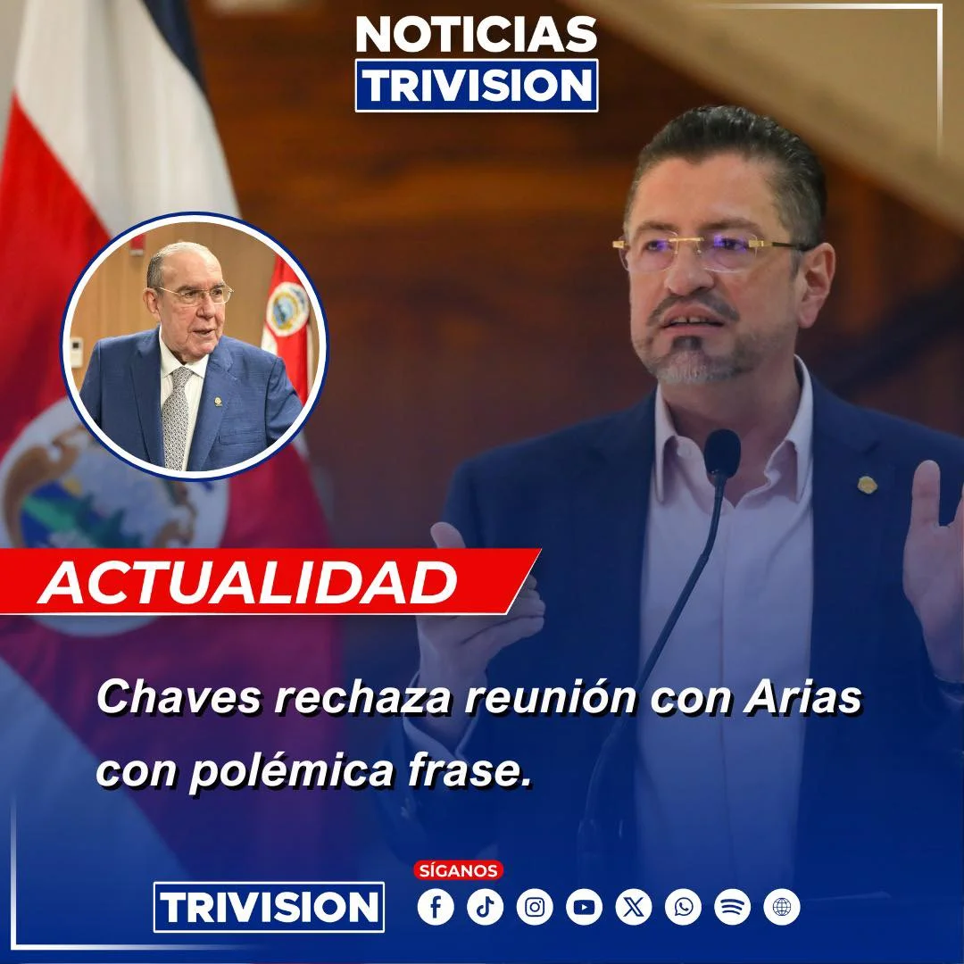 Presidente Rodrigo Chaves rechaza reunión con Rodrigo Arias
