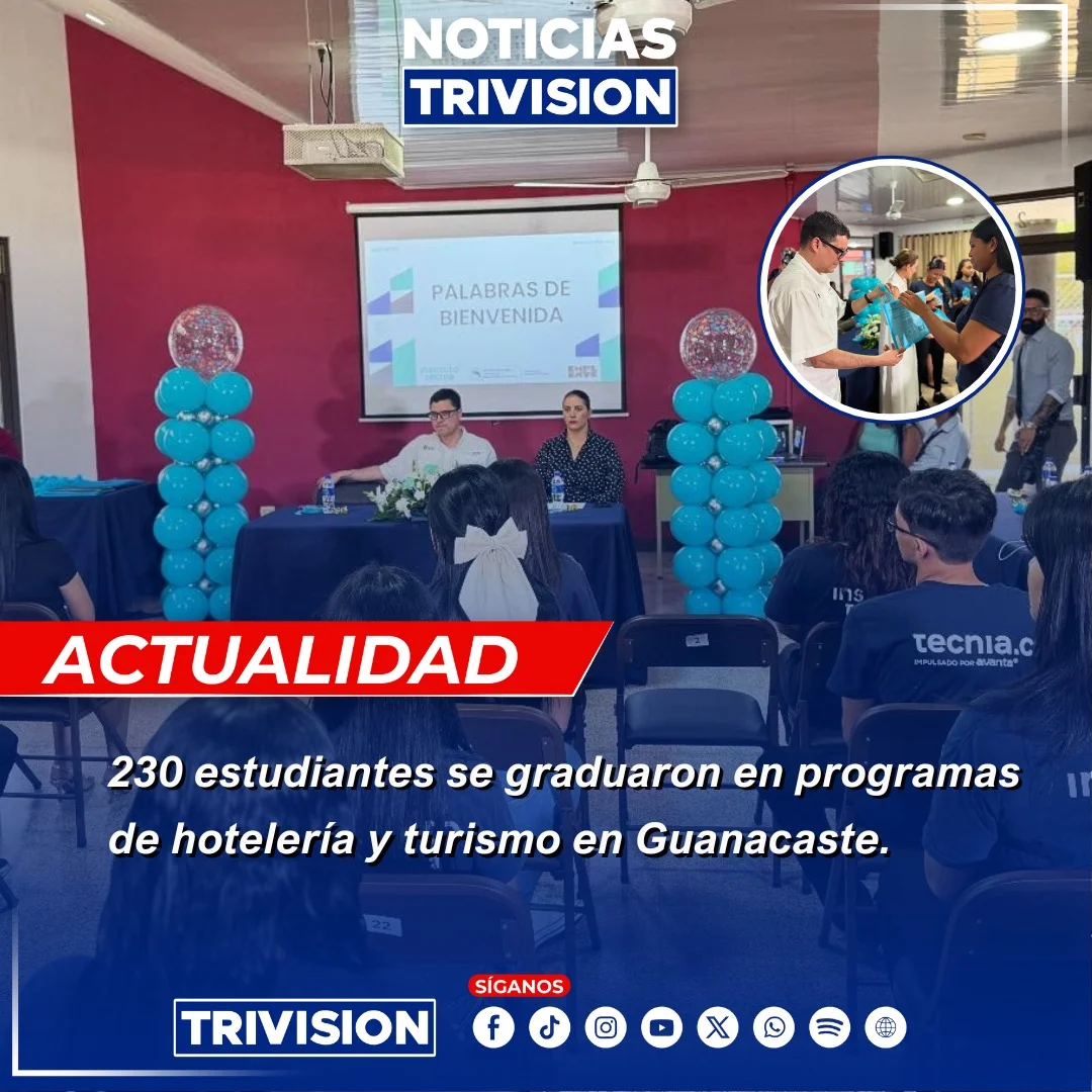 230 estudiantes se gradúan en hotelería y turismo en Guanacaste
