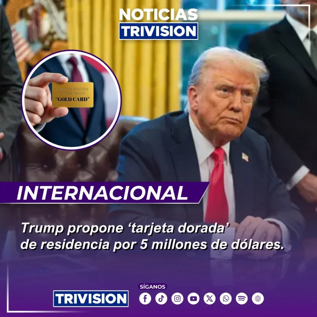 Trump tarjeta de oro
