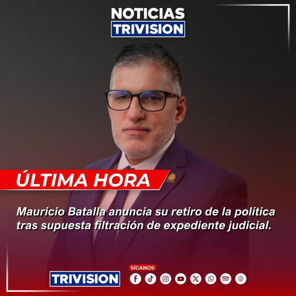 Mauricio Batalla se retira de la política