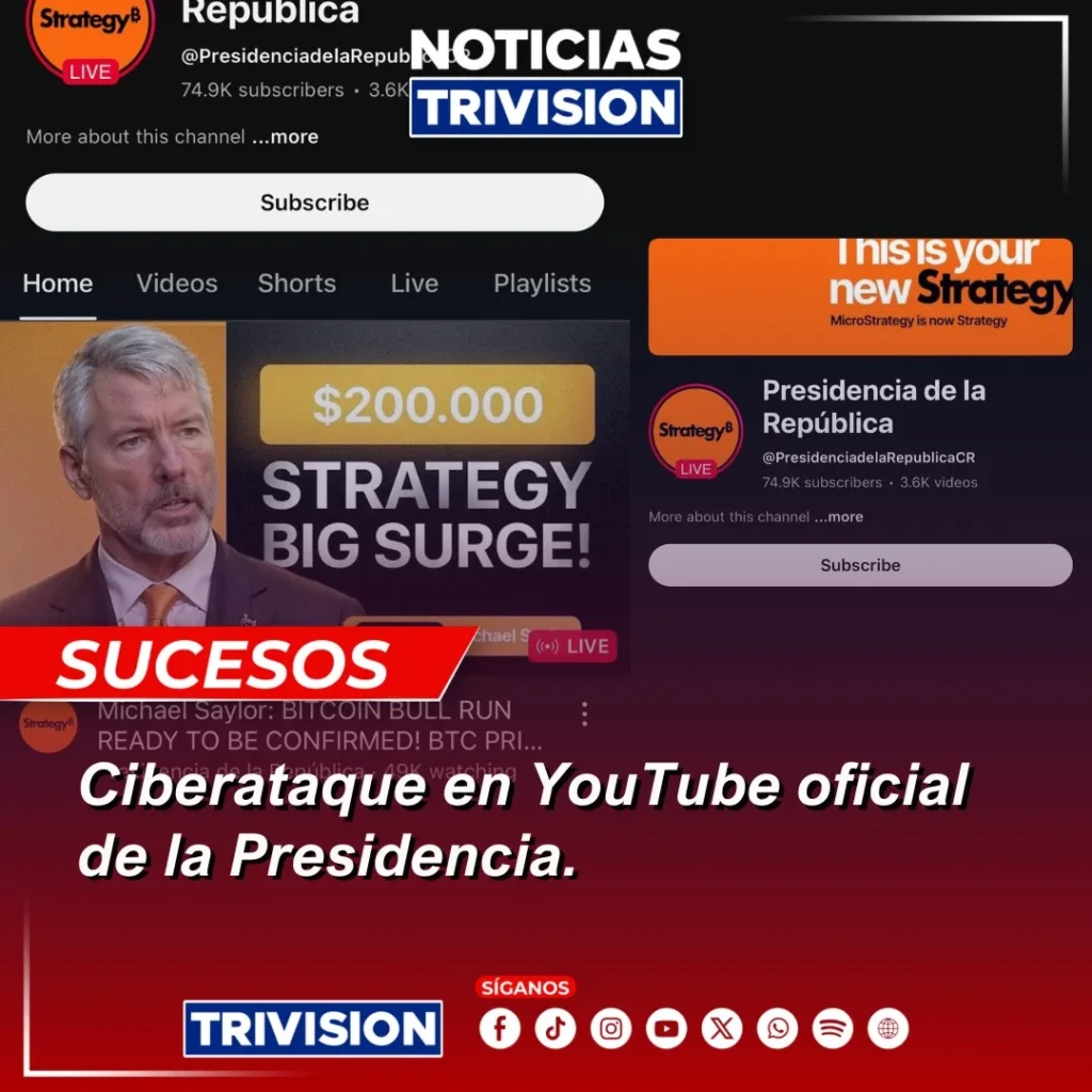 ataque cibernético Presidencia Costa Rica