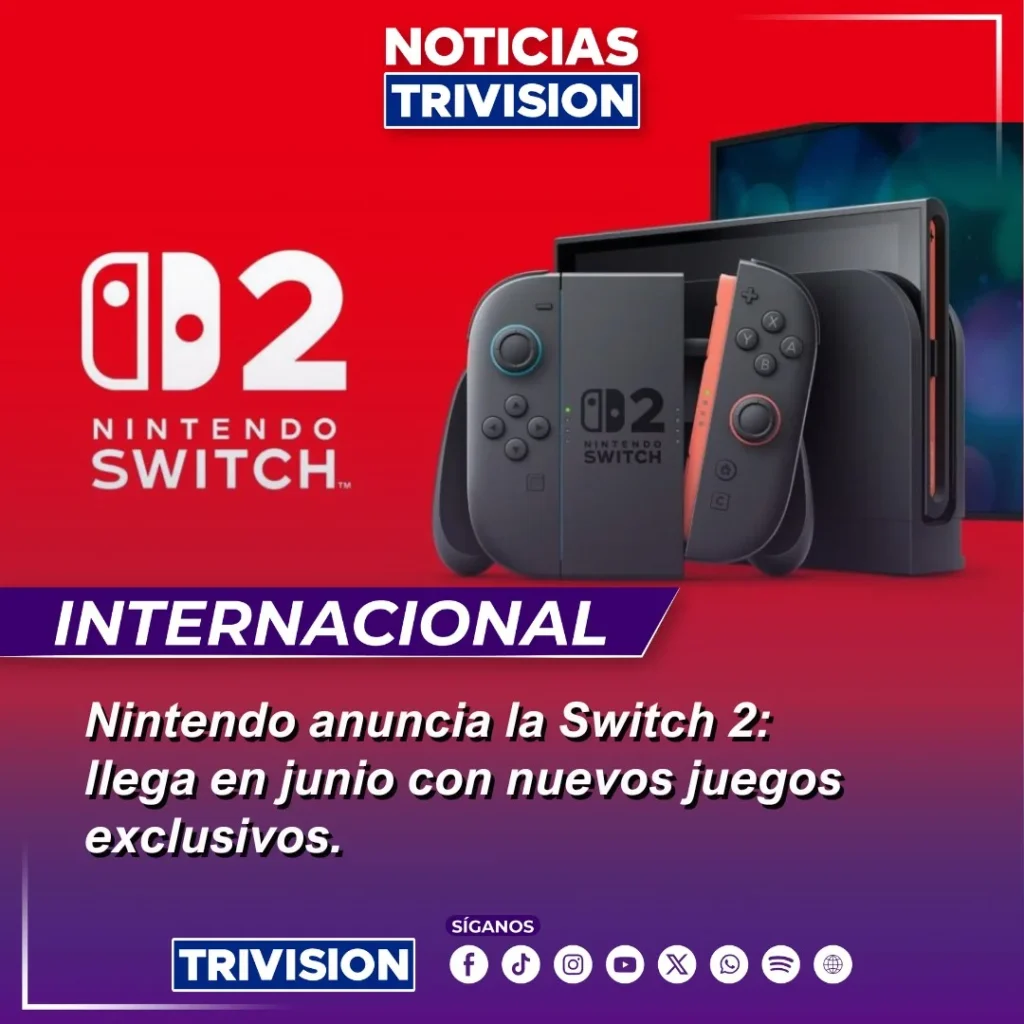 Nintendo Switch 2 llegará en junio