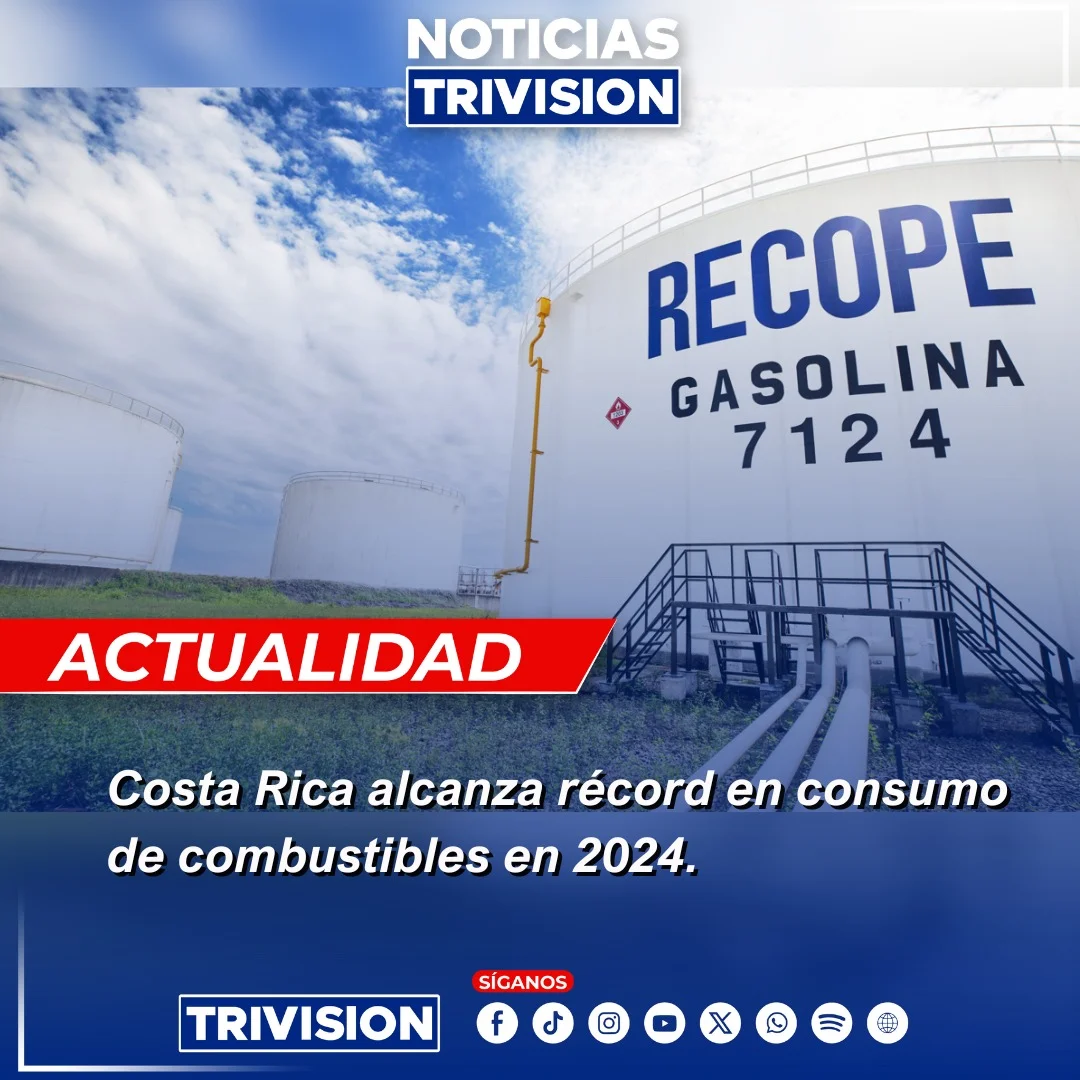 Costa Rica rompe récord de consumo de combustibles en 2024