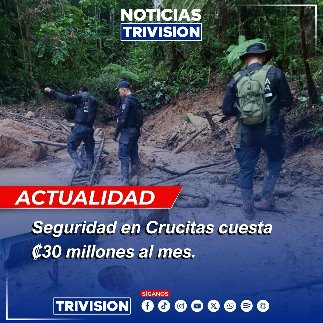Seguridad en Crucitas cuesta ₡30 millones al mes
