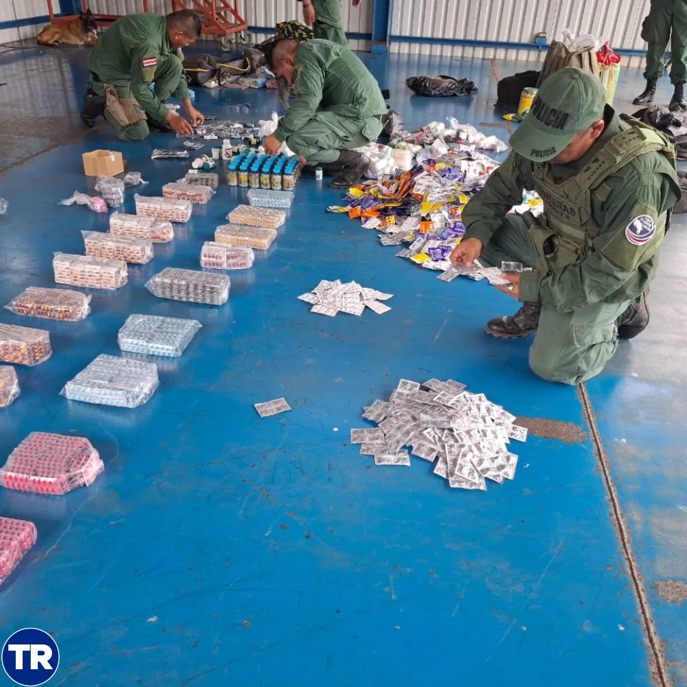 Histórico decomiso de fármacos ilegales en Los Chiles