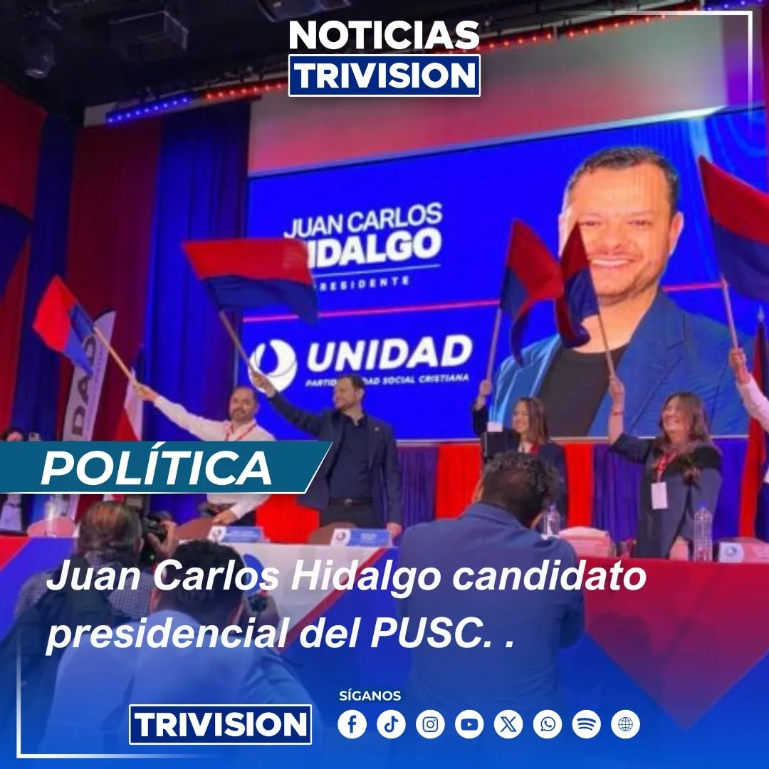 Juan Carlos Hidalgo es ratificado como candidato presidencial del PUSC