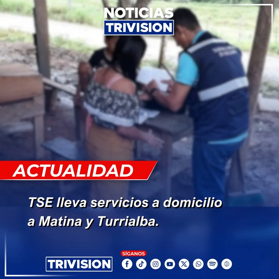 TSE facilita trámites civiles en Matina y Turrialba