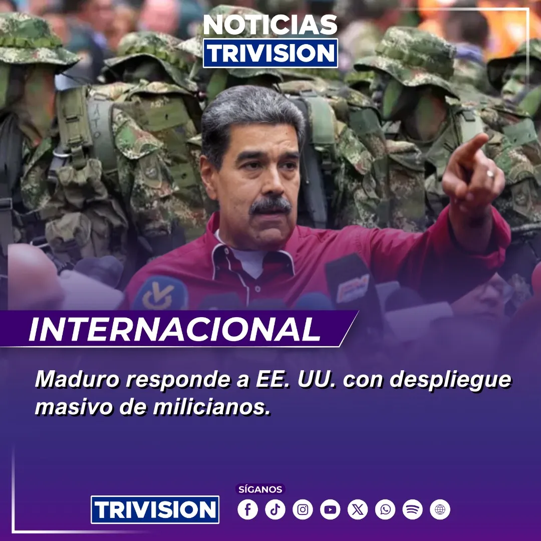Nicolás Maduro activa 4,5 millones de milicianos en Venezuela