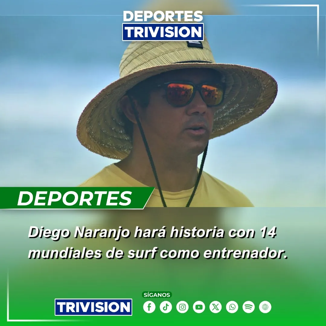 Diego Naranjo liderará a Panamá en Juegos Mundiales de Surf 2025