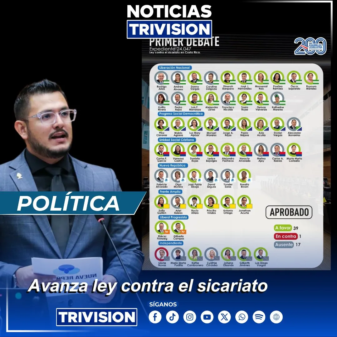 Diputados aprueban en primer debate Ley contra el Sicariato