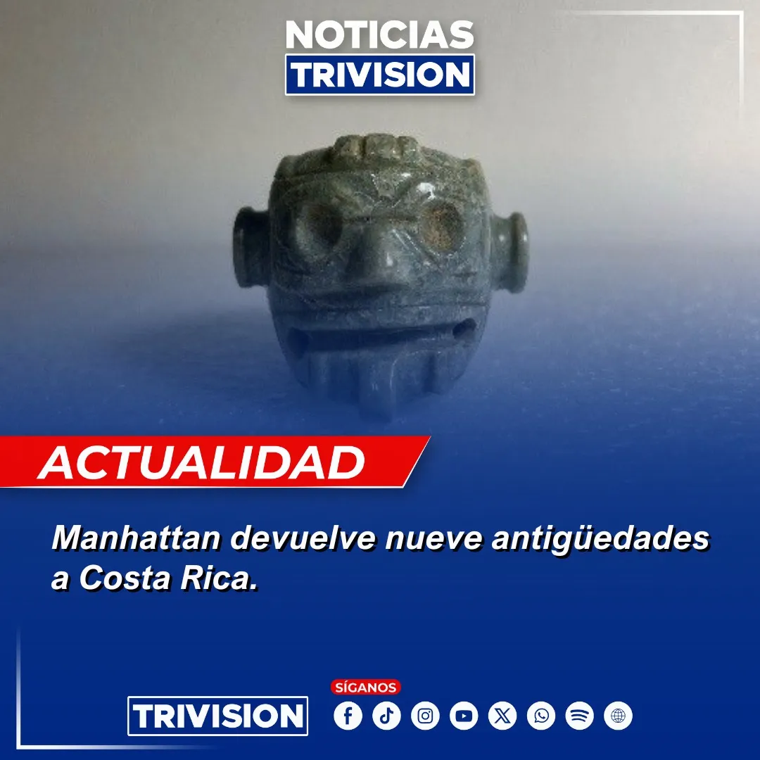 Manhattan repatria nueve antigüedades precolombinas a Costa Rica